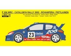 Decal – Peugeot 206 WRC Rally Catalunya 2002 "Bozian"